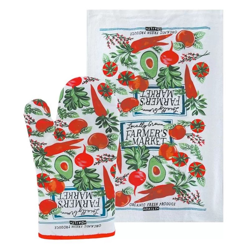 kit cozinha pano de luva para forno legumes 1