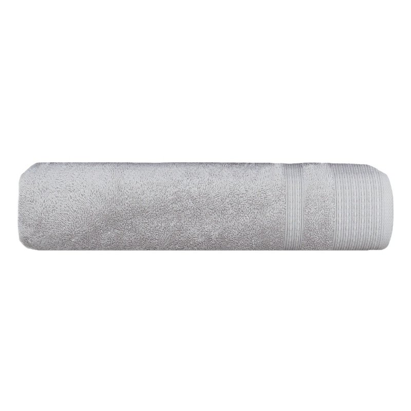 toalha de banho nobless fio penteado 78x150 prata appel 2