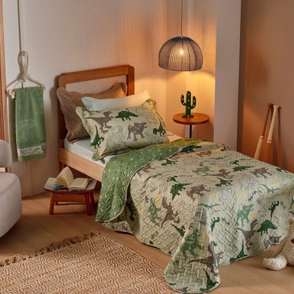 kit cobre leito casual kids dinossauro ambiente