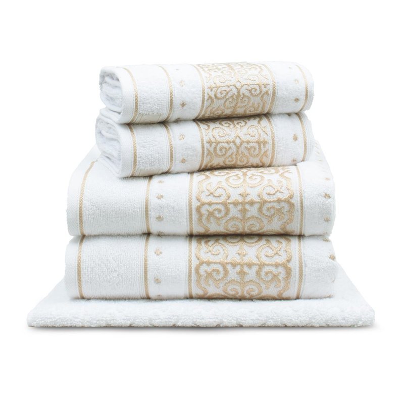 jogo de toalha la vie 5pc branco