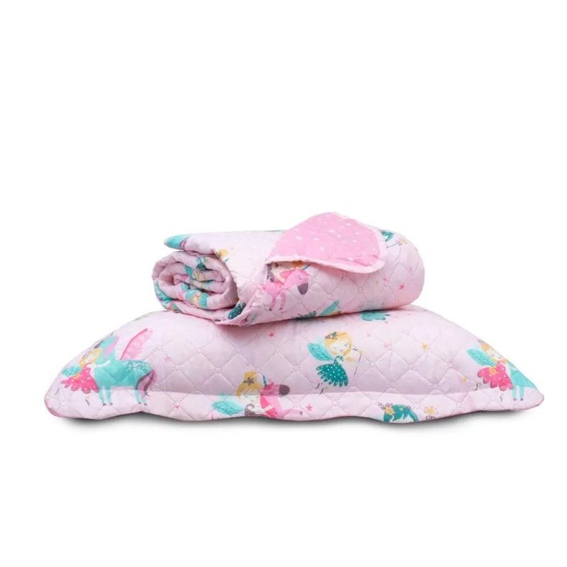 kit cobre leito casual kids unicornio ambiente solteiro
