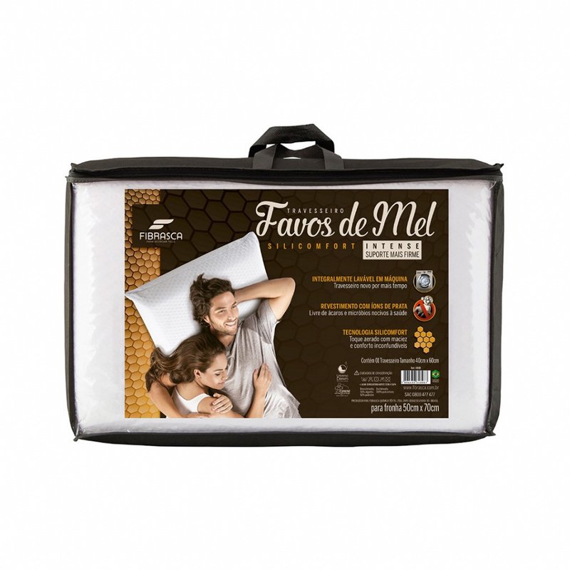 travesseiro favos de mel intense 65