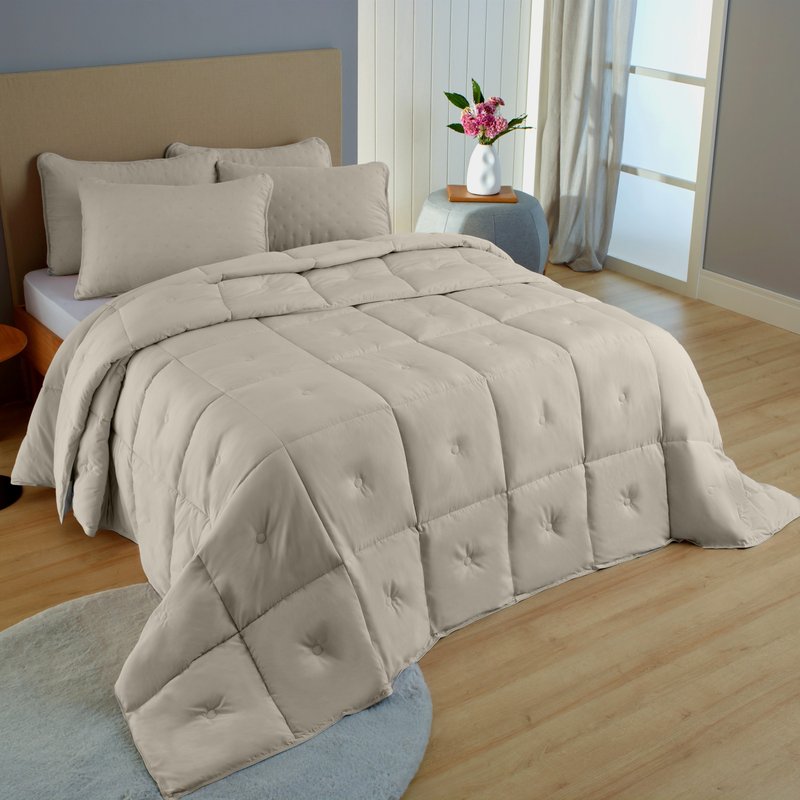 edredom diamond toque de plumas ambiente 2023 camurca quadrado