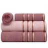 jogo de toalha classic 4pc rosa mistico e rosa nevada