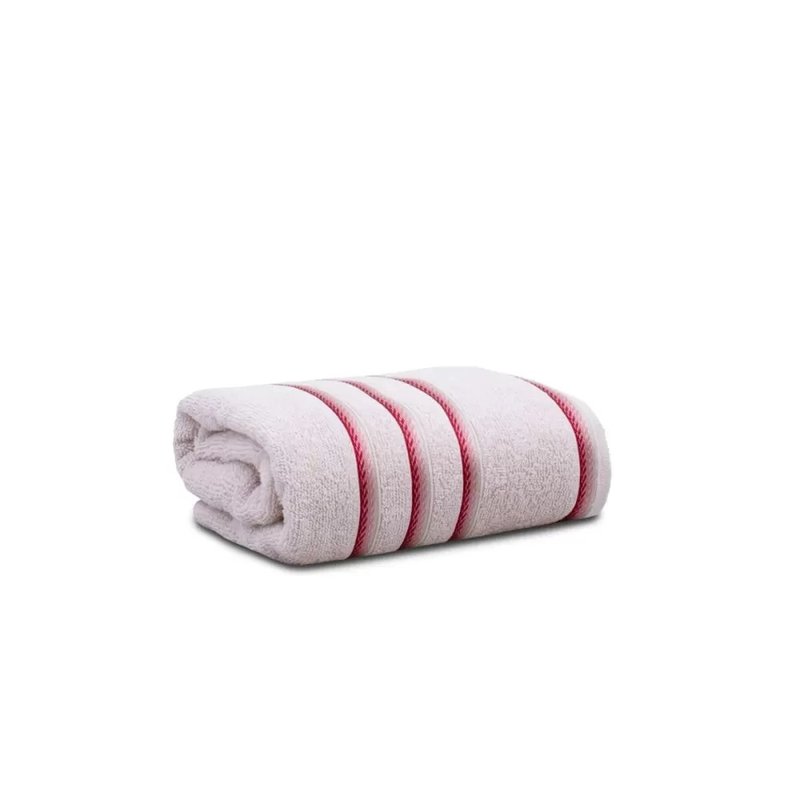 toalha de rosto classic rosa nevada