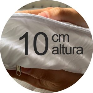 pillow top 10 cm imagem close resize circular