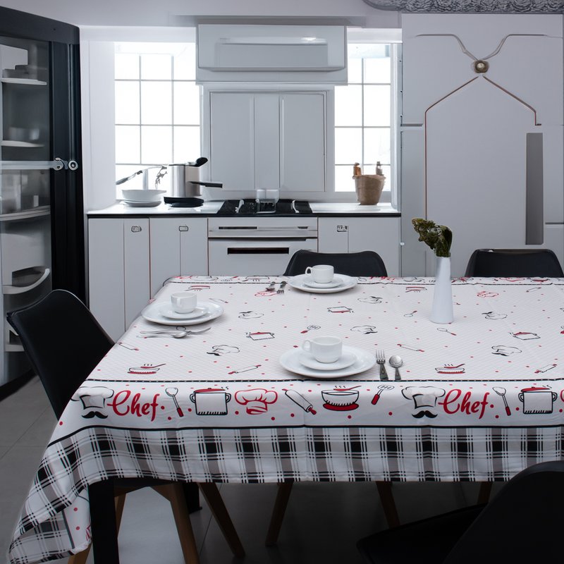 05 toalha de mesa quadrada 4 lugares super limpa appel home