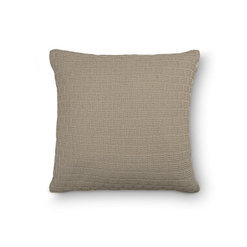 capa de almofada tricot amendoa
