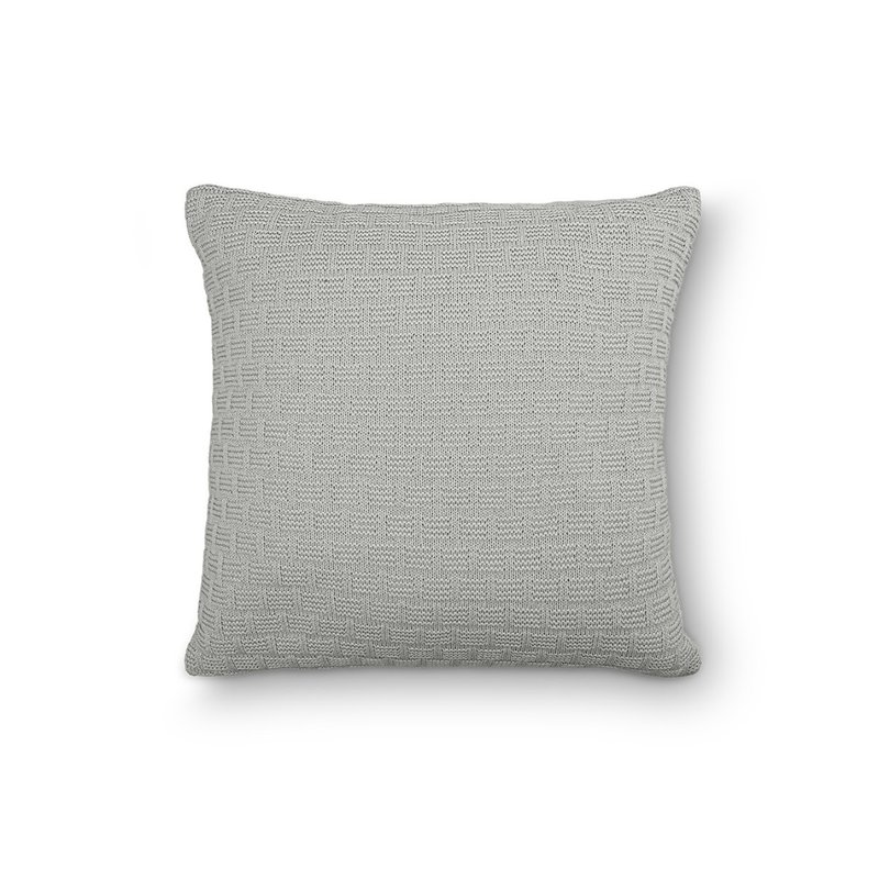 capa de almofada tricot prata