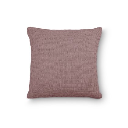 capa de almofada tricot rosa mistico
