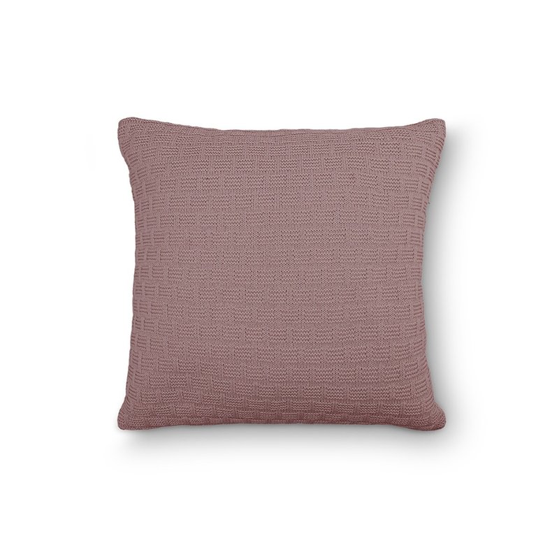 capa de almofada tricot rosa mistico