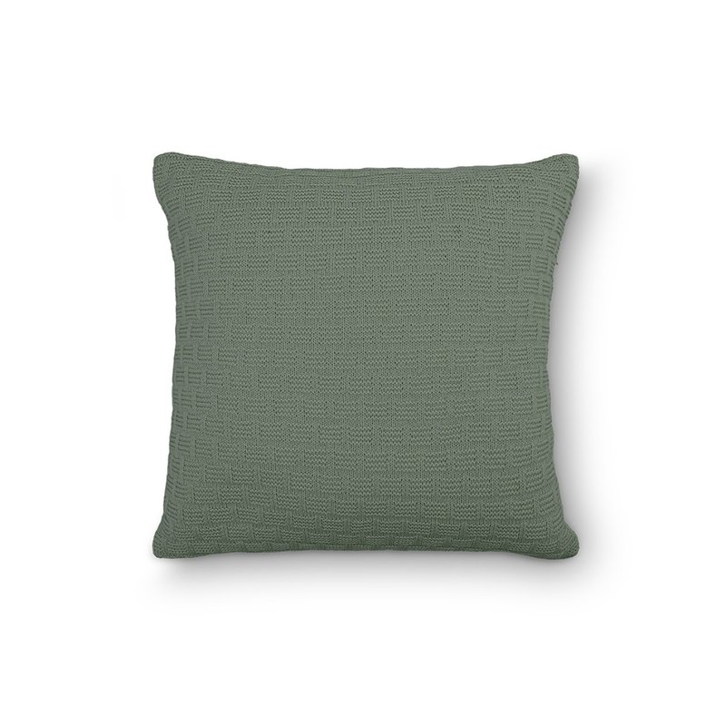 capa de almofada tricot verde salvia
