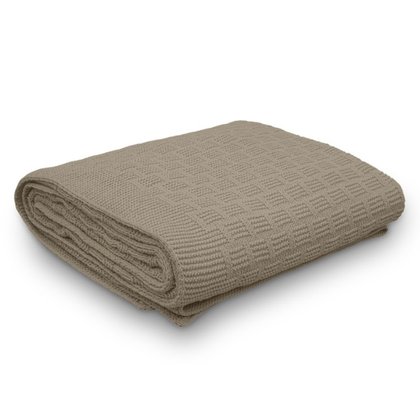 manta tricot golden amendoa