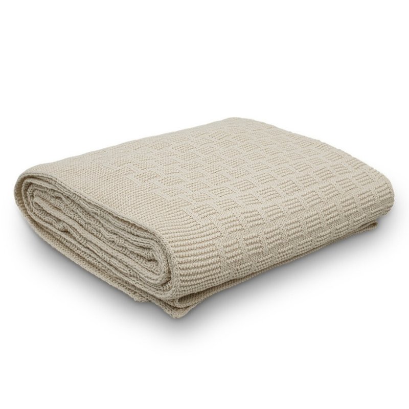 manta tricot golden natural