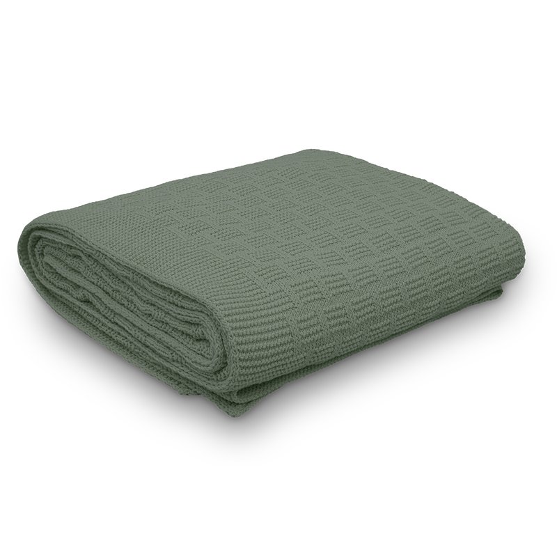 manta tricot golden still verde salvia