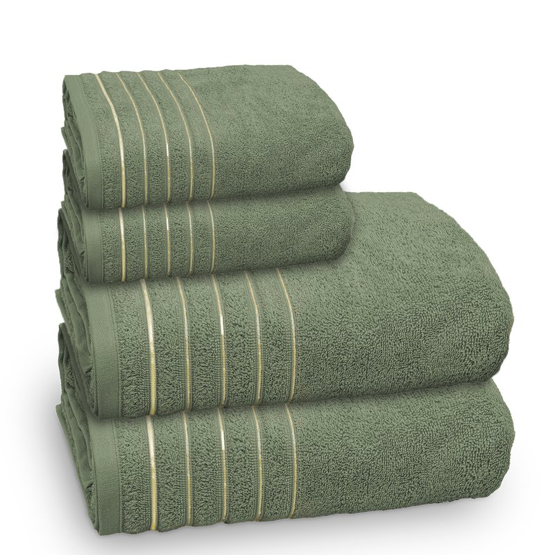 toalha golden still banho verde bandeira 4 pecas