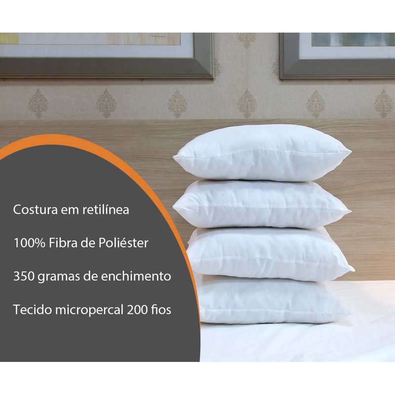enchimento almofada 45 x 45 poliester micropercal