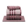 toalha classic jogos 4pcs still orquidea mist rosa gelado