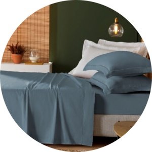 jogo de cama percal treccenti 300 fios circular 1