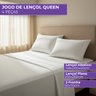 jogo lencol queen hotel 200 fios algodao 4 pecas branco 2