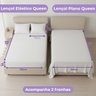 jogo lencol queen hotel 200 fios algodao 4 pecas branco 5