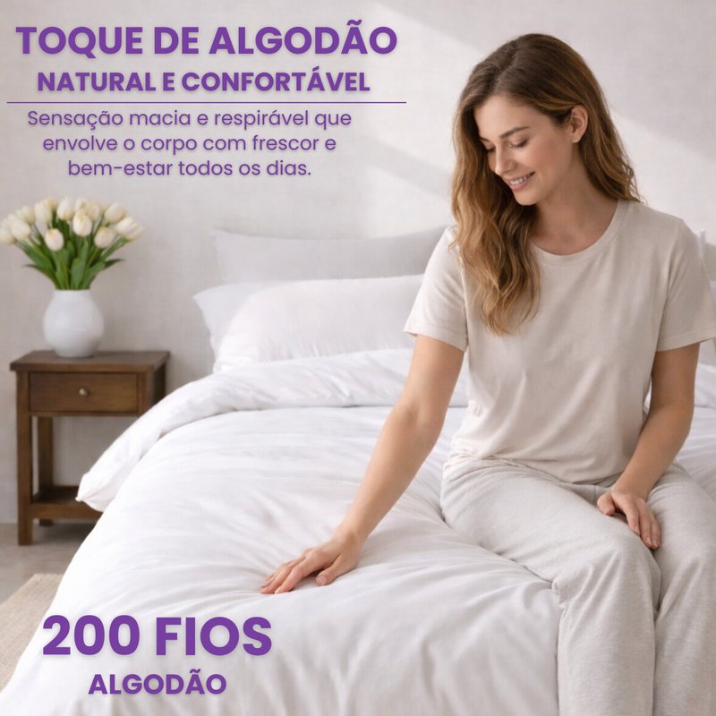 capa de edredom duvet algodao 200 fios 3