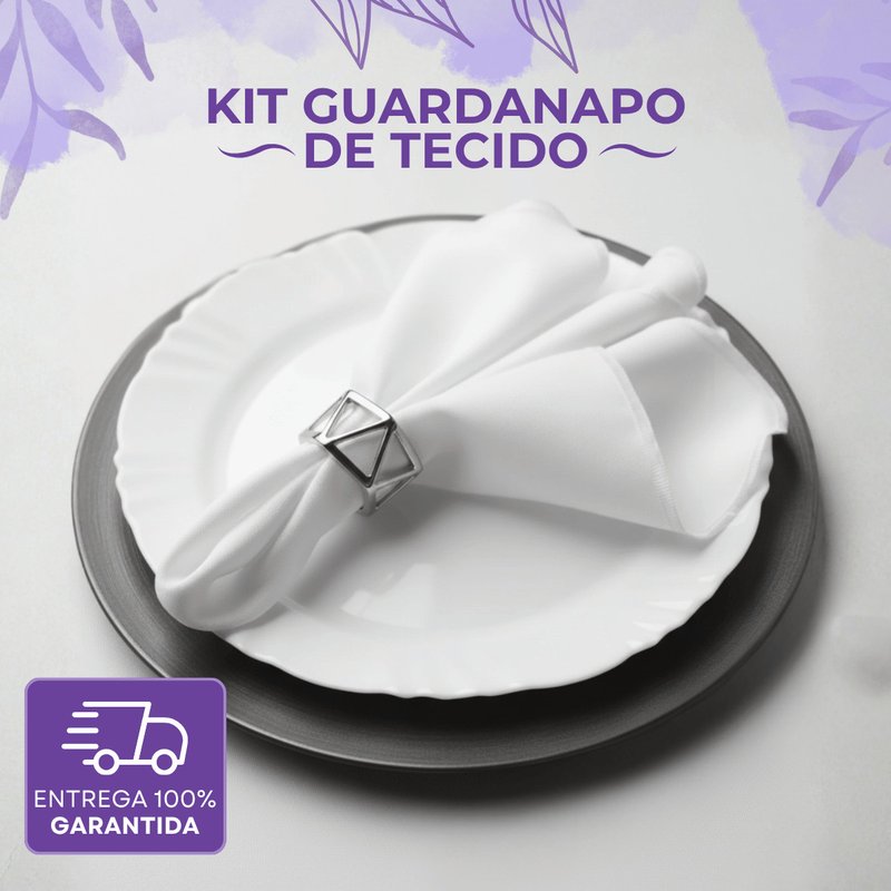 guardanapo de tecido para mesa posta
